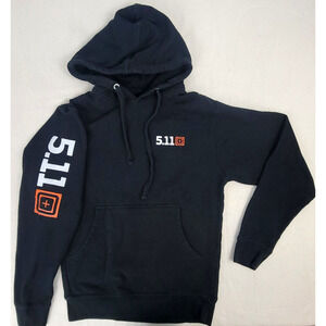 5.11 Tactical Hoodie Men's Size XS Black Pullover Logo Outdoor Gear Fleece